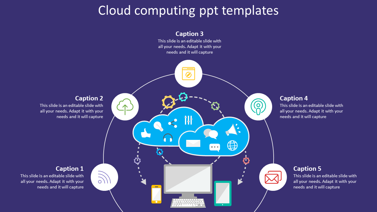 Infographics Cloud Computing PPT Templates Designs